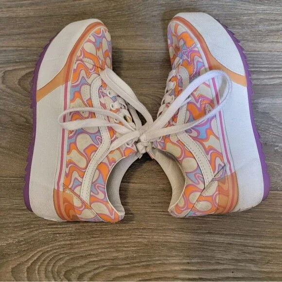 Vans Old Skool Stacked UV Ink Peace Platform Retro Sneakers 6.5 - Picture 4 of 10